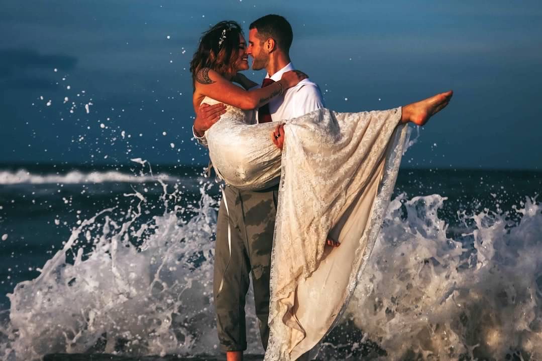 Wedding photography at Washington Oaks Gardens State Park