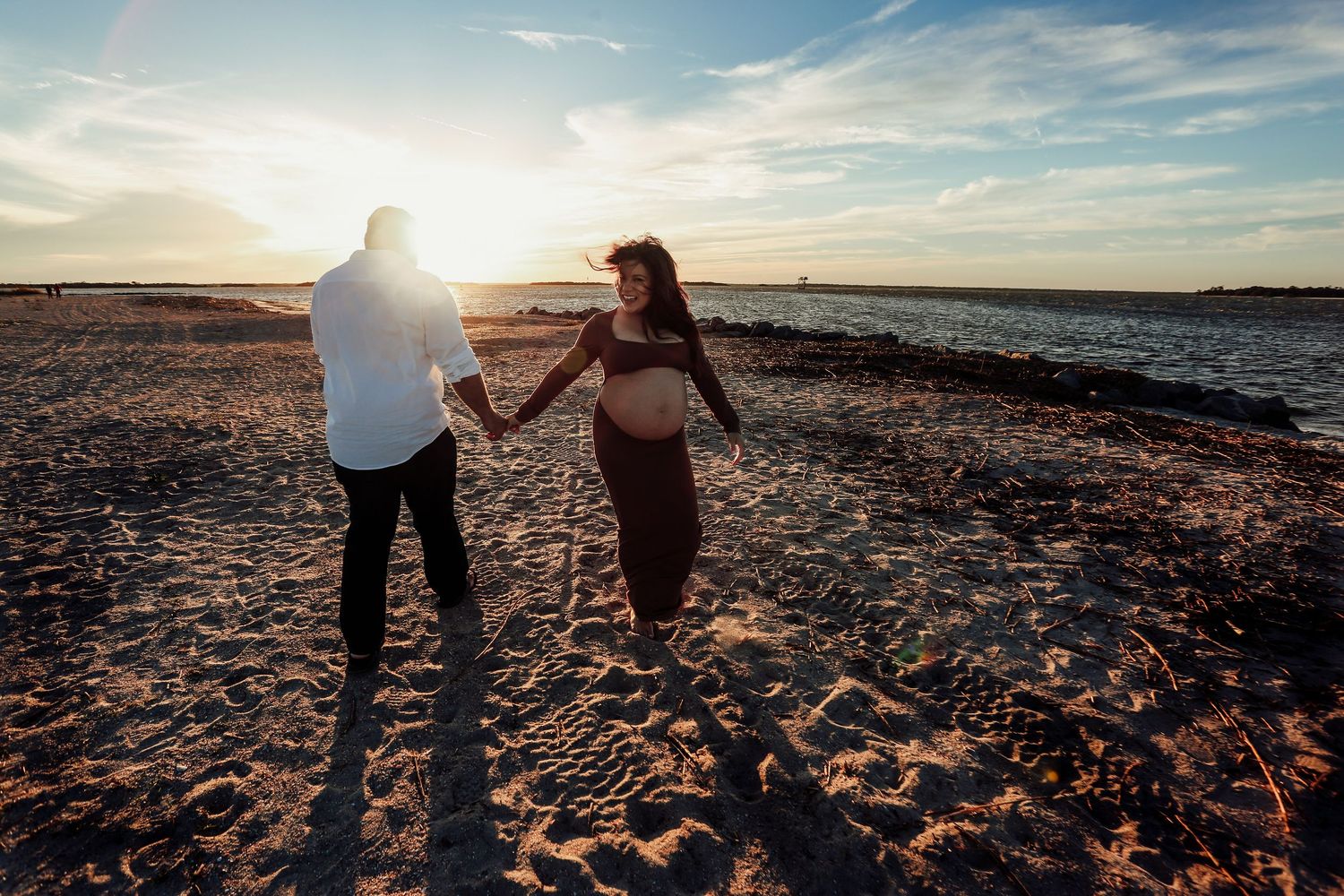 Maternity photography session Ft. Clinch State Park