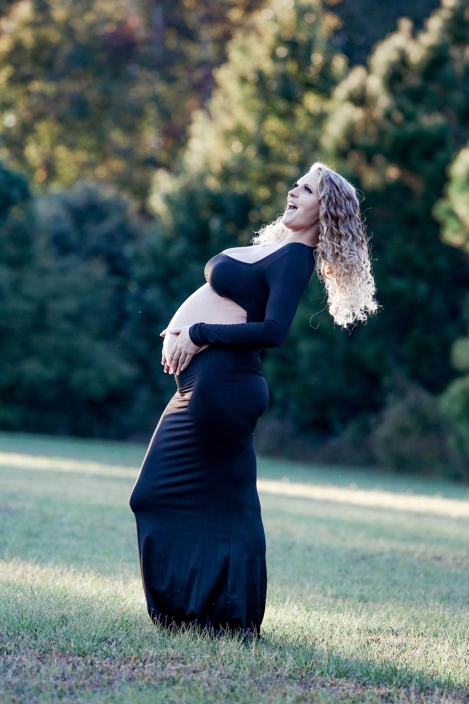 Maternity photography session at Camp Milton