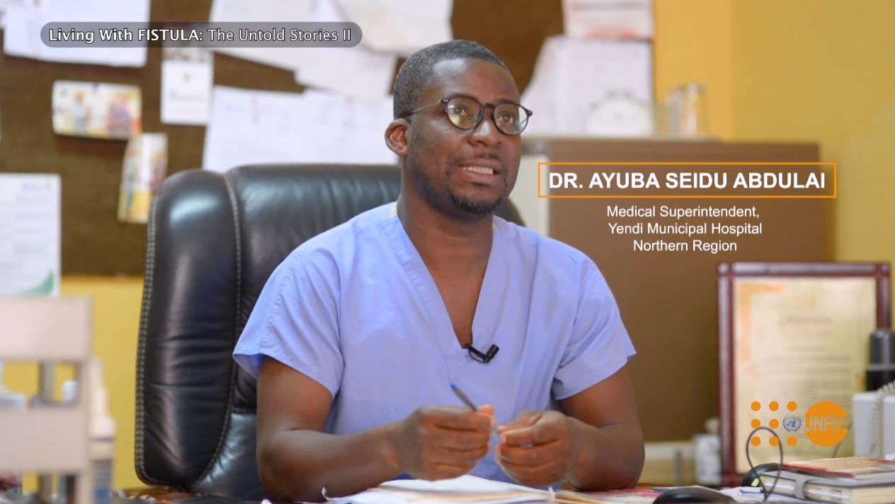 Dr. Ayuba Seidu Abdulai, Medical Superintendent at Yendi Municipal Hospital, Northern Region, speaking in an interview.