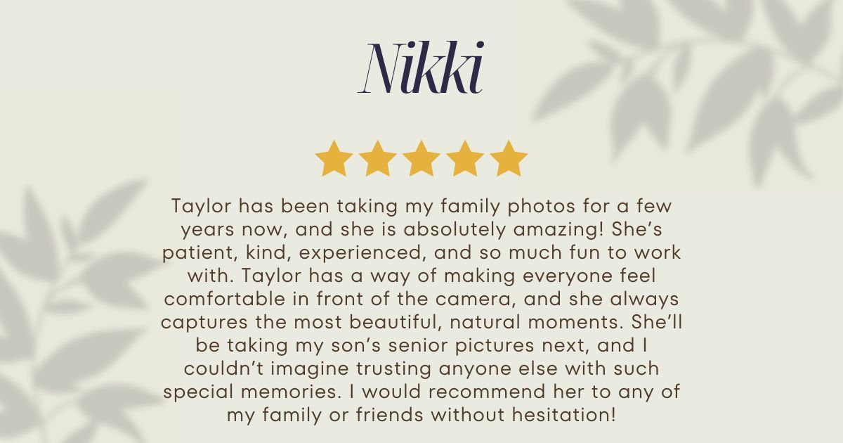 A grey and white decorative pattern with text overlays showing client testimonials and reviews.