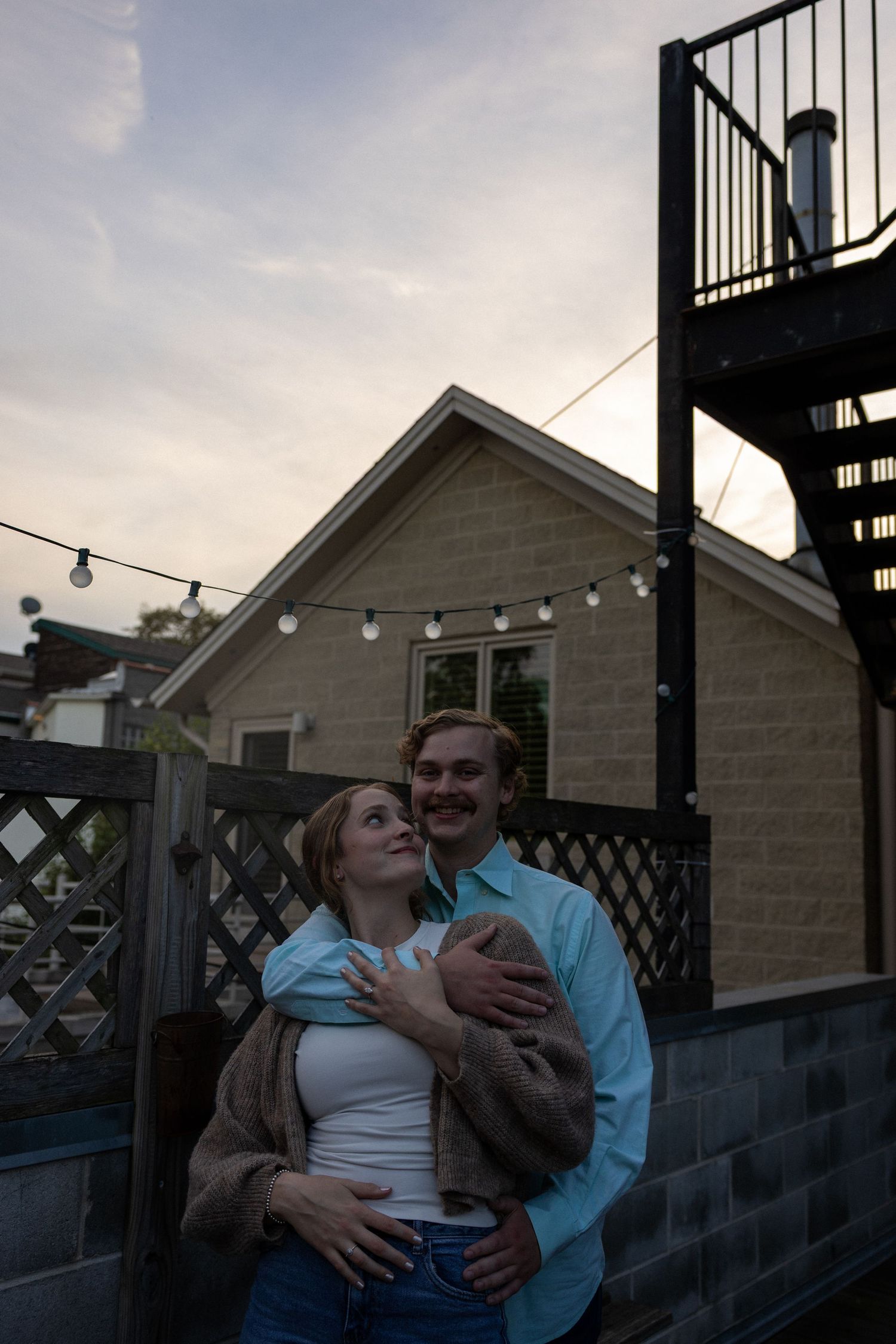 An engagement session in Bucktown, Jaime and Duke's home for the last year.