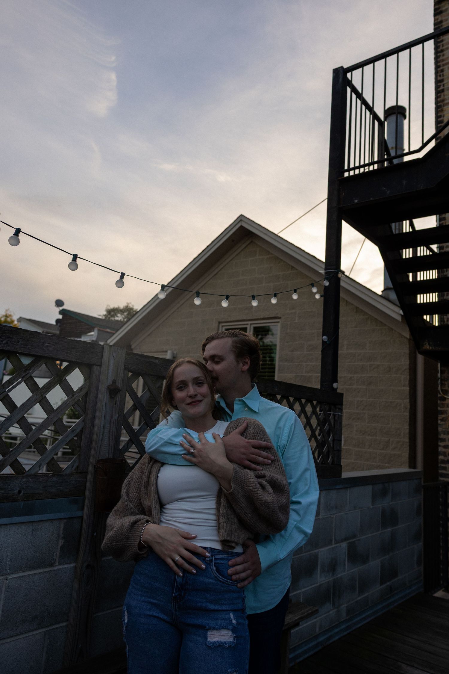 An engagement session in Bucktown, Jaime and Duke's home for the last year.
