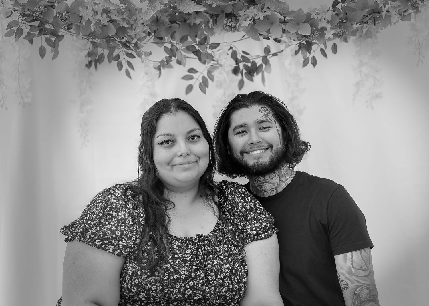 Couple smiling for the camera