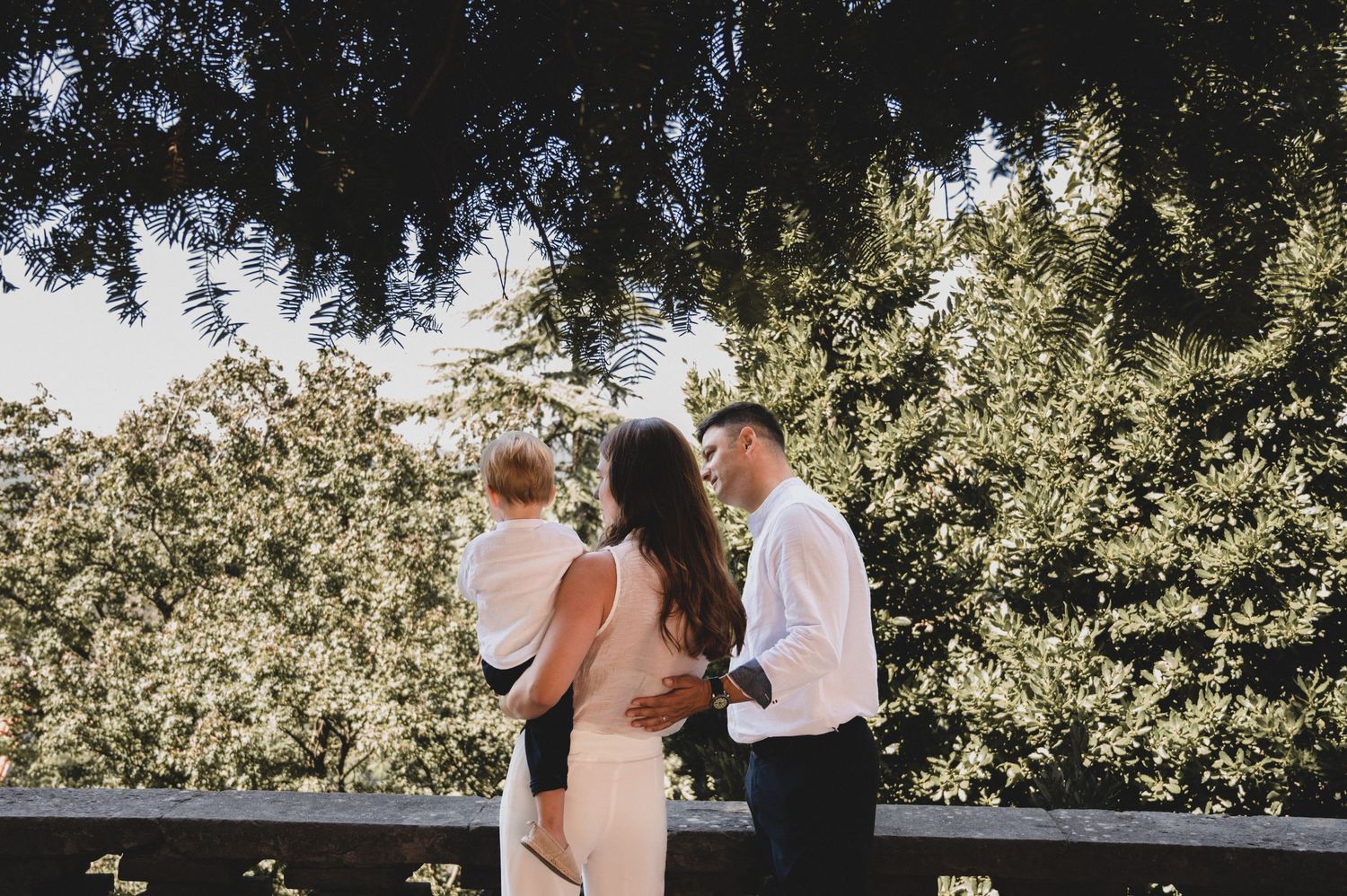 Family enjoying quality time with their young son outdoors – Croatia
