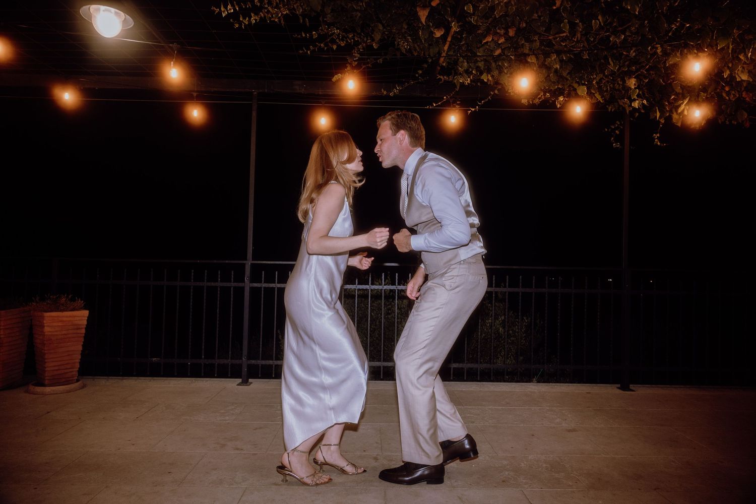 Newlyweds sharing their first dance – Restaurant & Villa Morgan, Istra, Croatia
