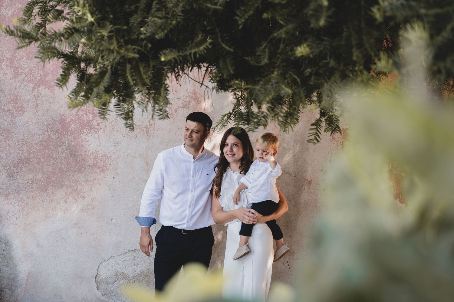 Joyful family spending time together with their son – Croatia