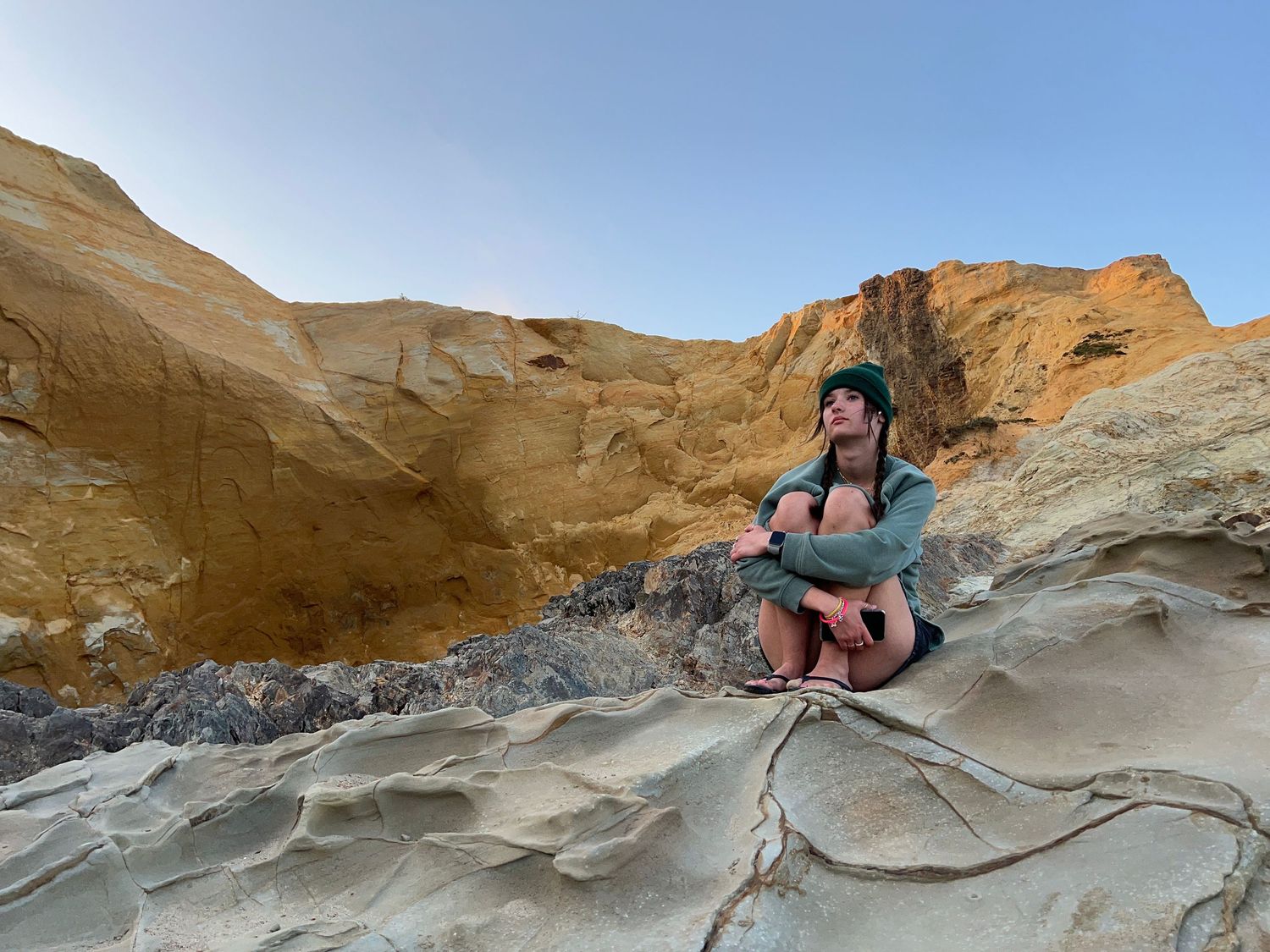 Portrait on rocks