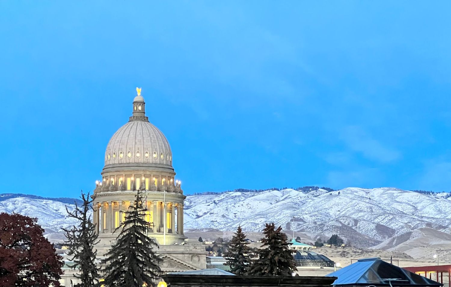 Idaho state capitol close