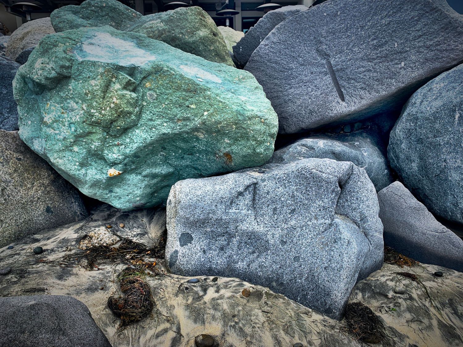 Beach boulders