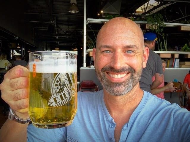 Jeremy with beer