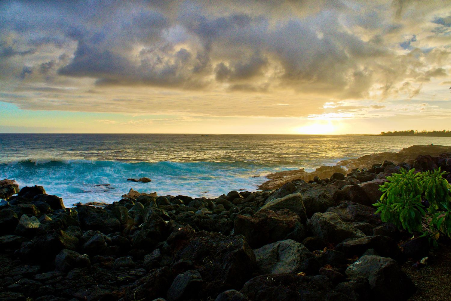 Kona coast at dusk, HI - 2