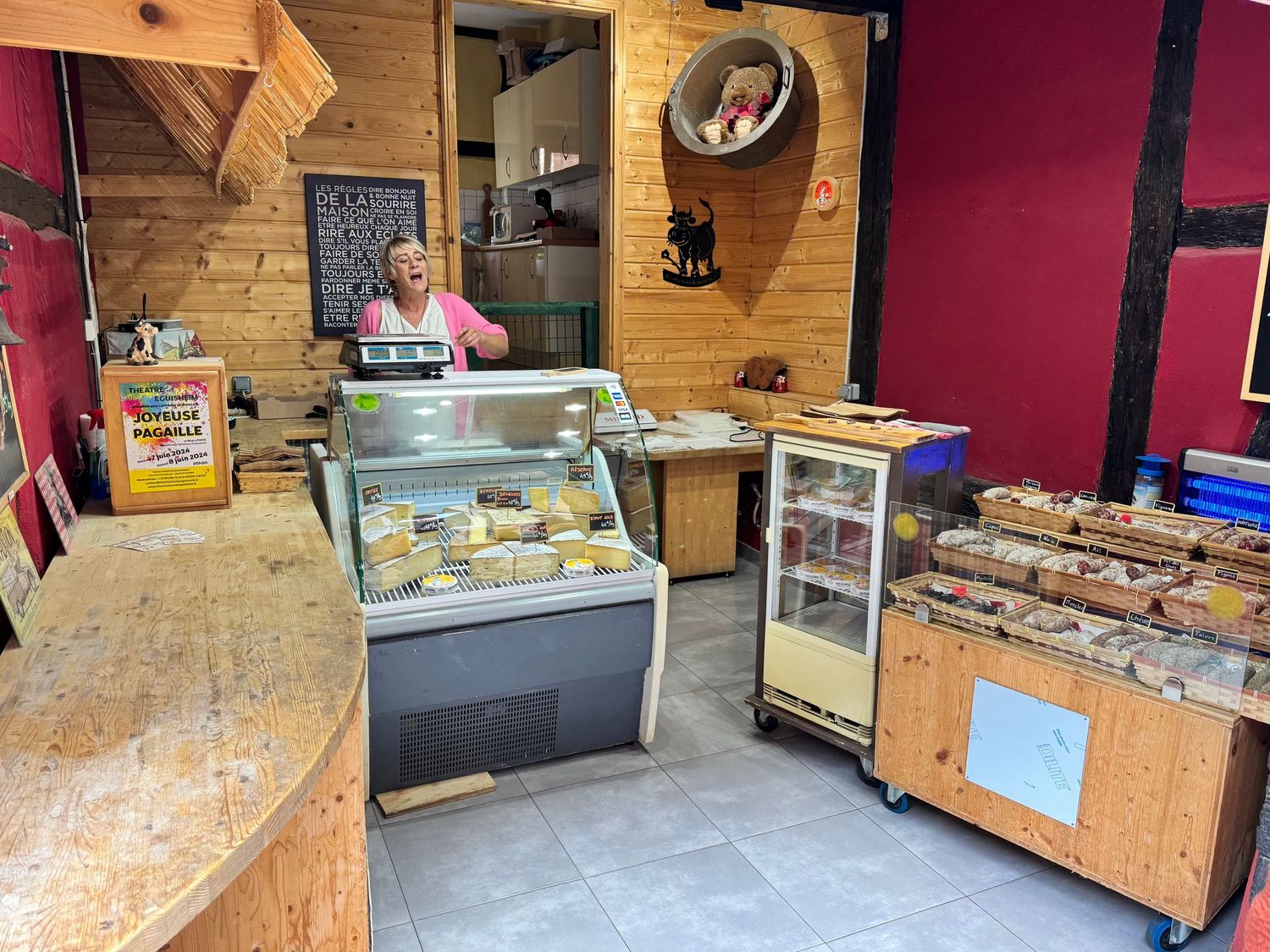 Cheese shop in Eguisheim, Fr