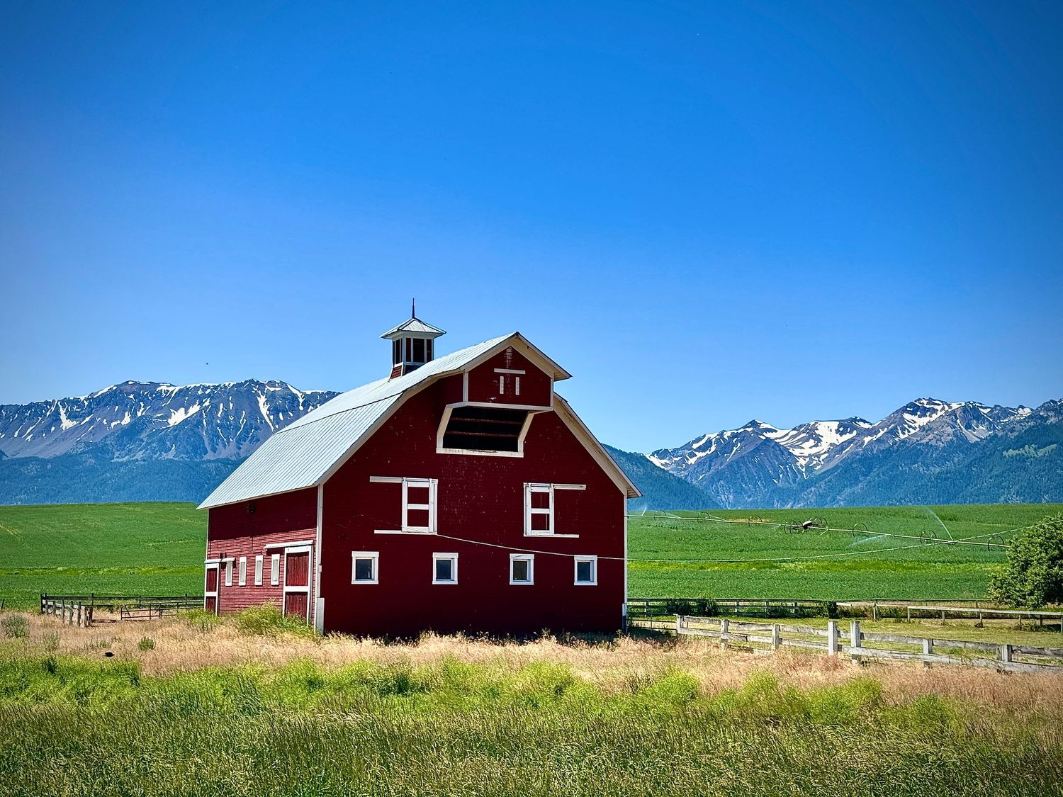 Red barn in Joseph, OR