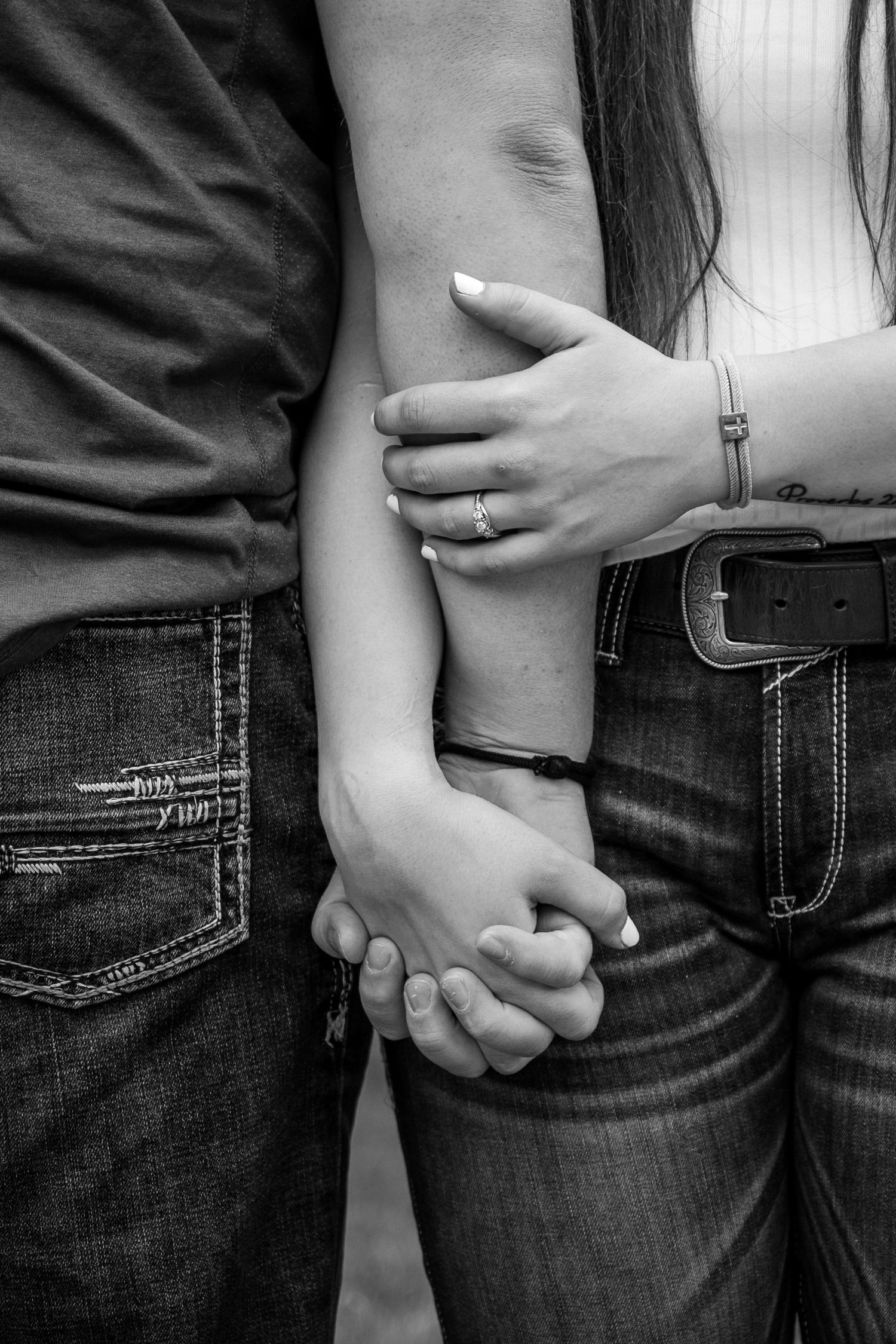 holding hands