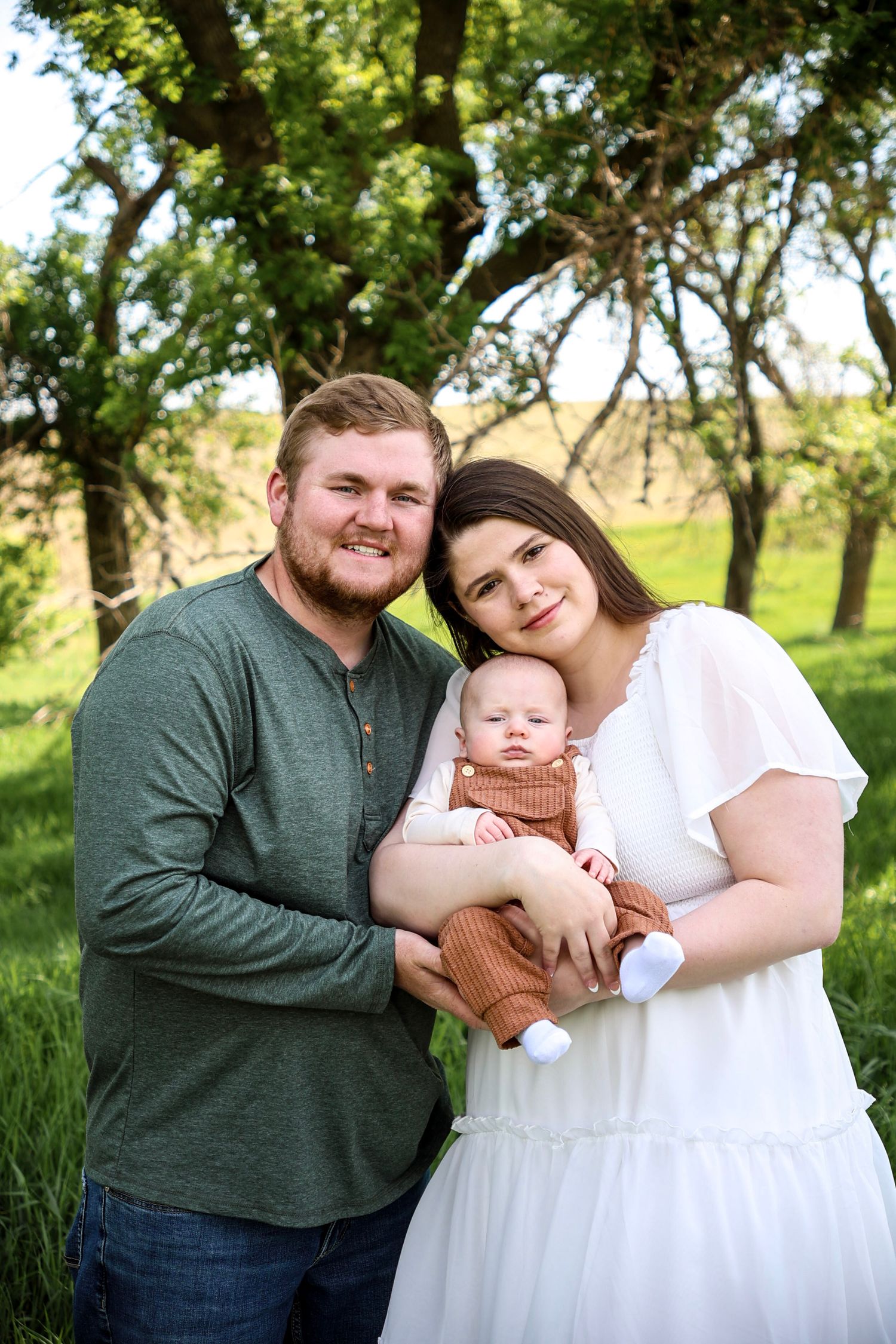 family photo with little baby