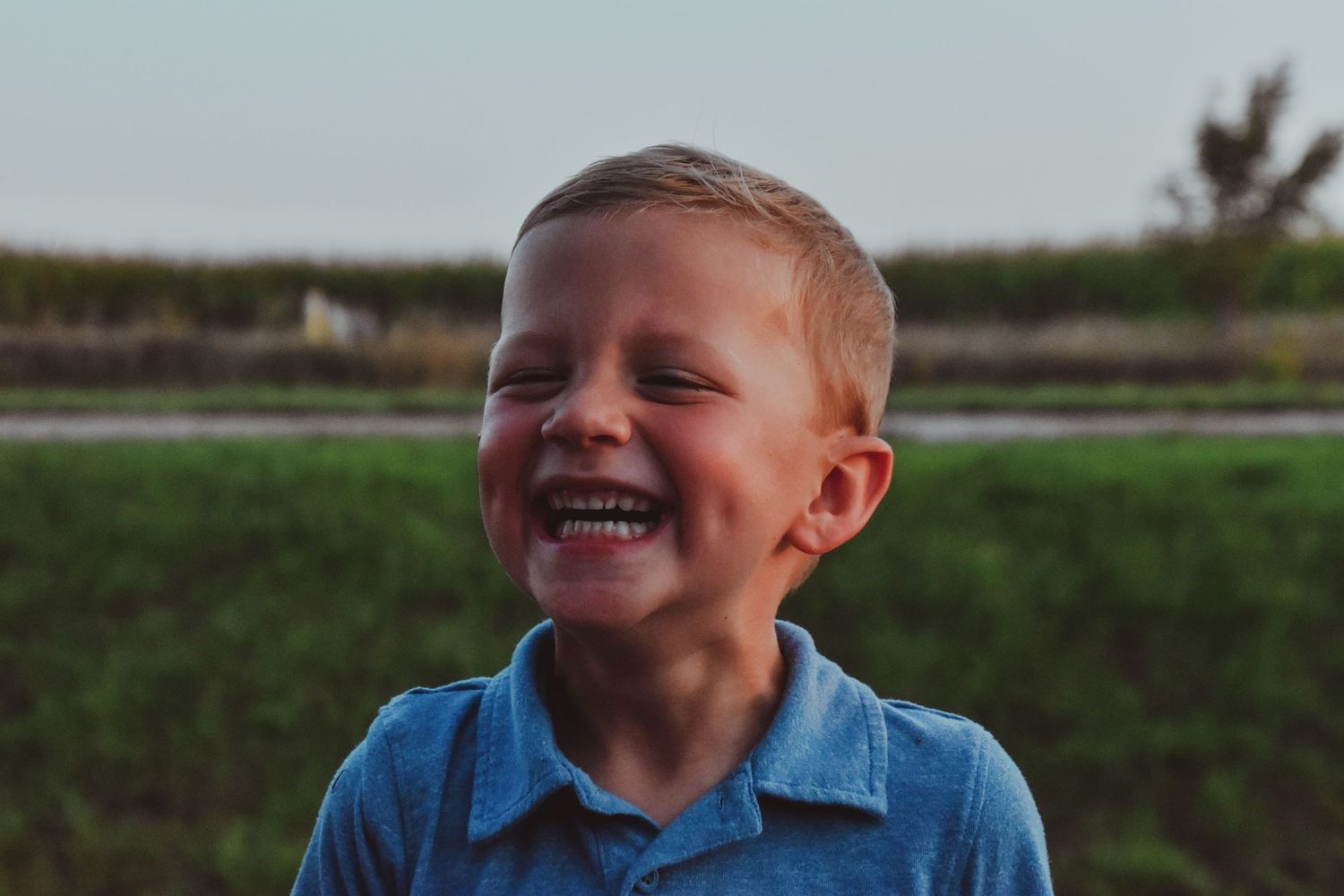 kid laughing