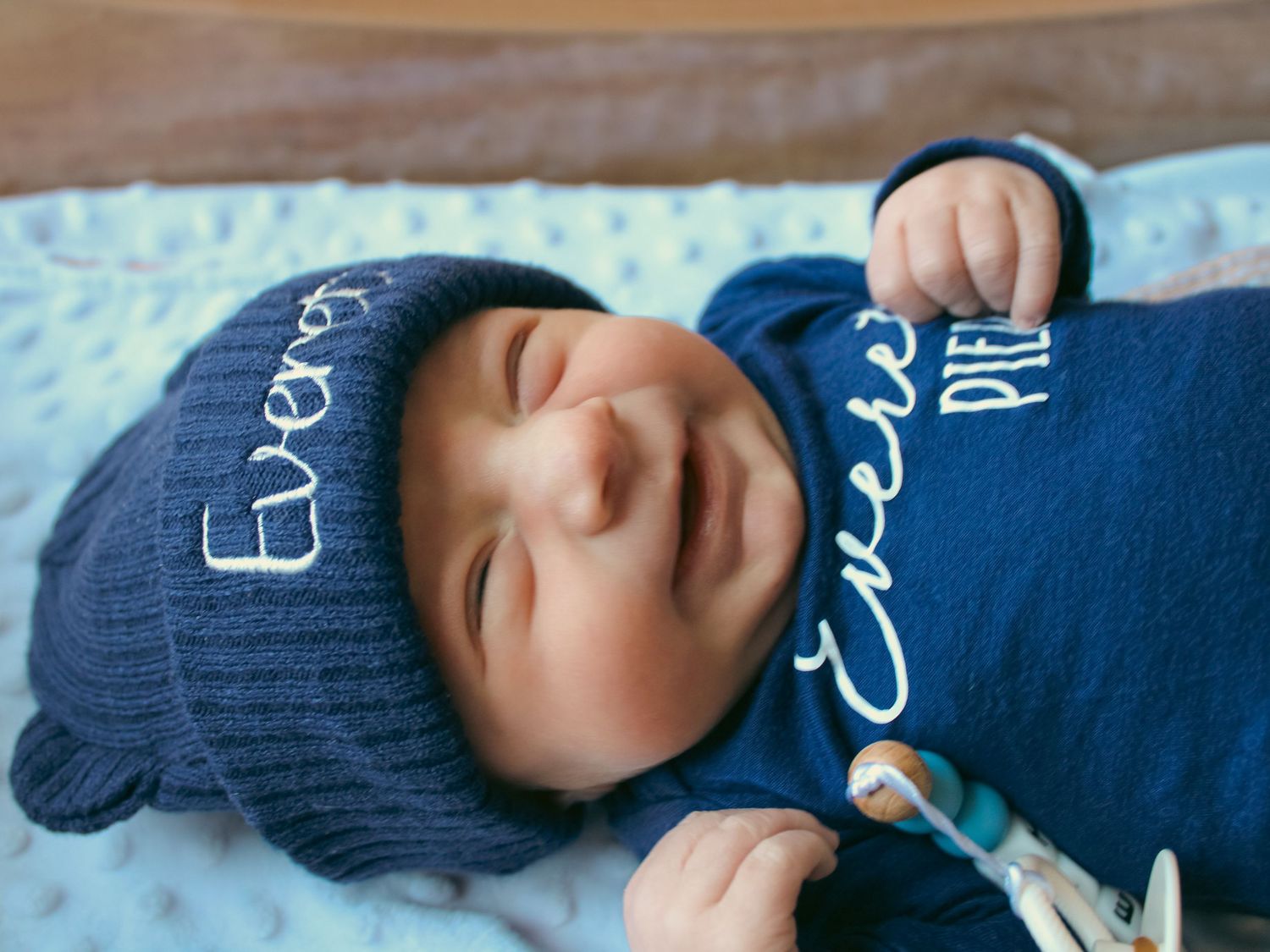 newborn smiles