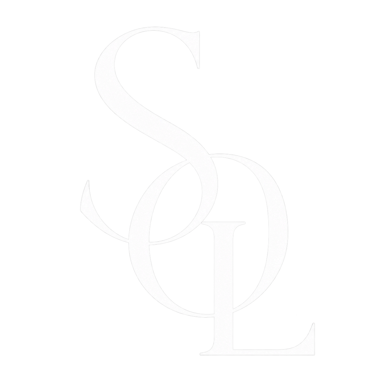 Elegant monogram logo featuring intertwined S and Q letters in a sophisticated serif style on white background.