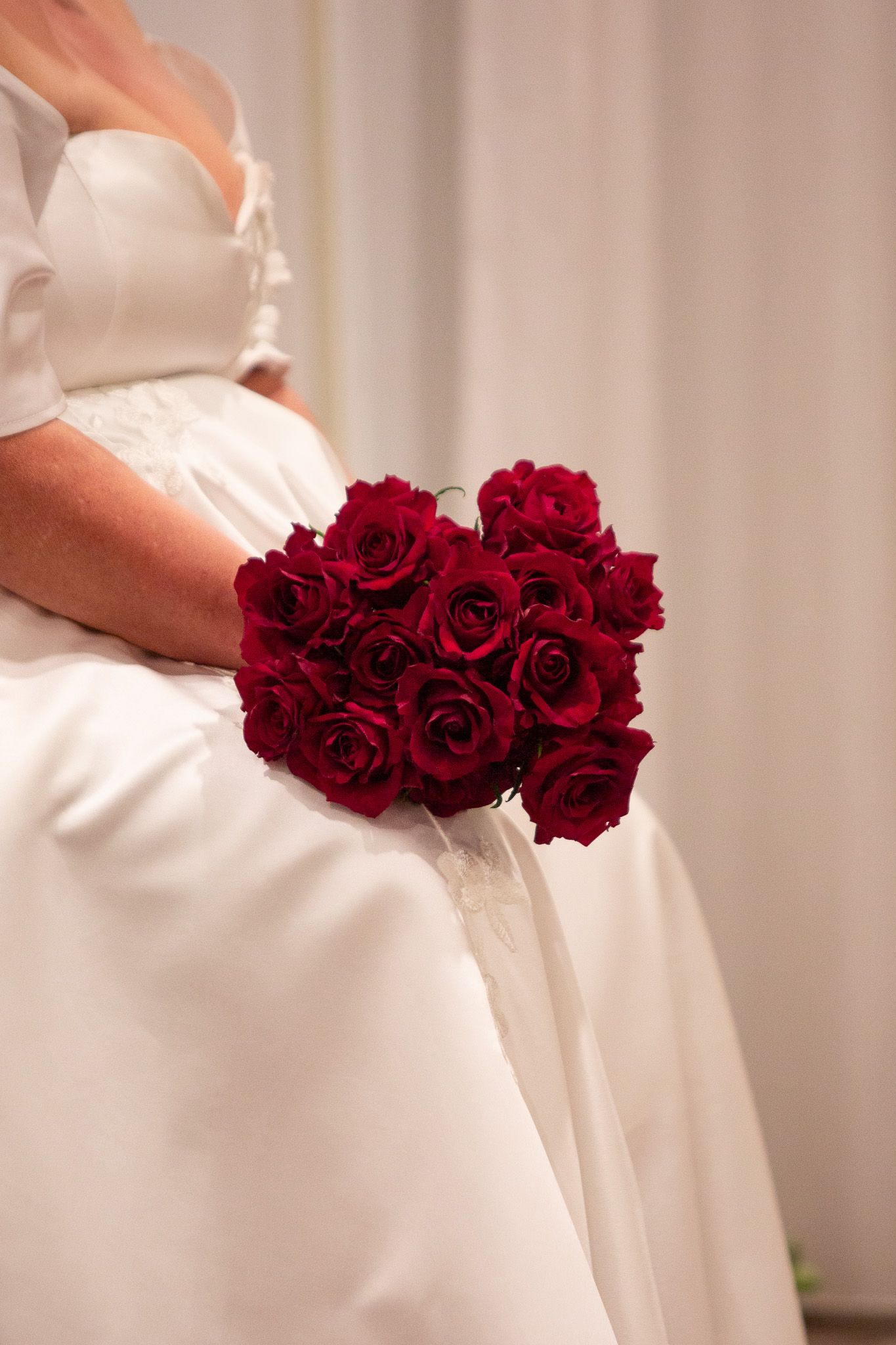 a bouquet of flowers at a vow renewal