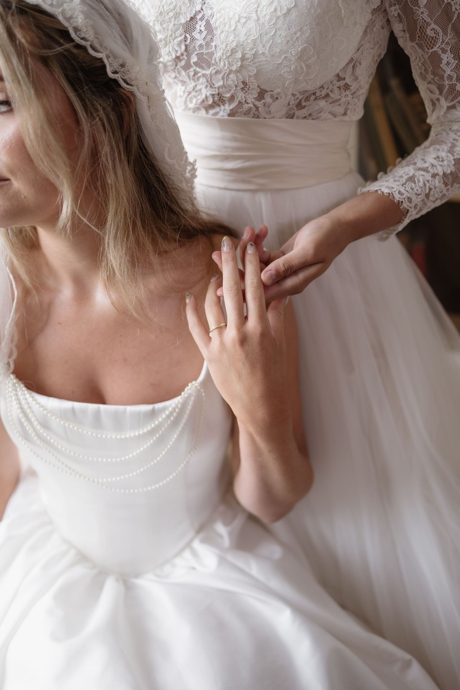 Romantic portrait on the grounds of Soughton Hall