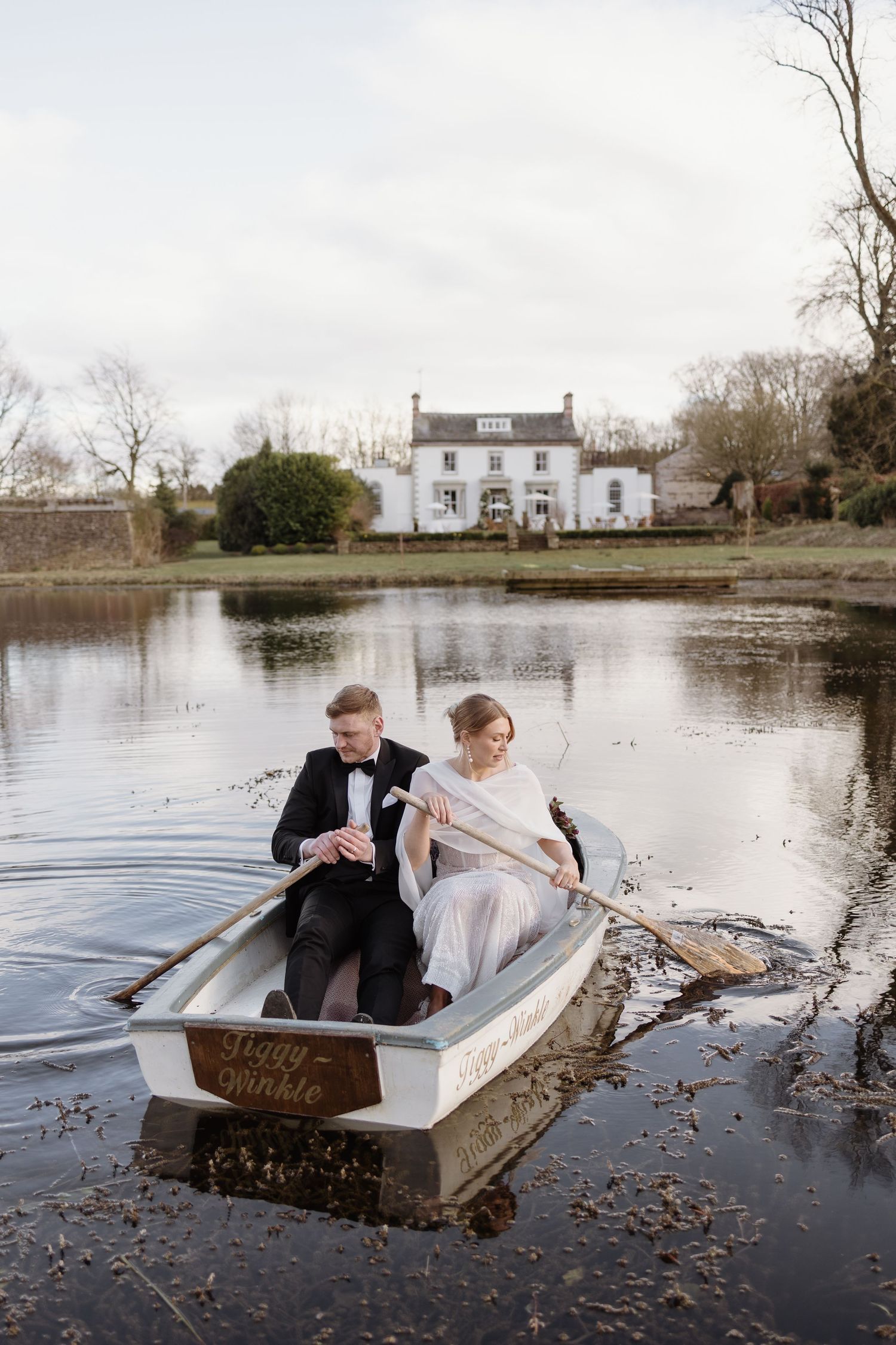 Tender moment captured by North West wedding photographer at Holesfoot