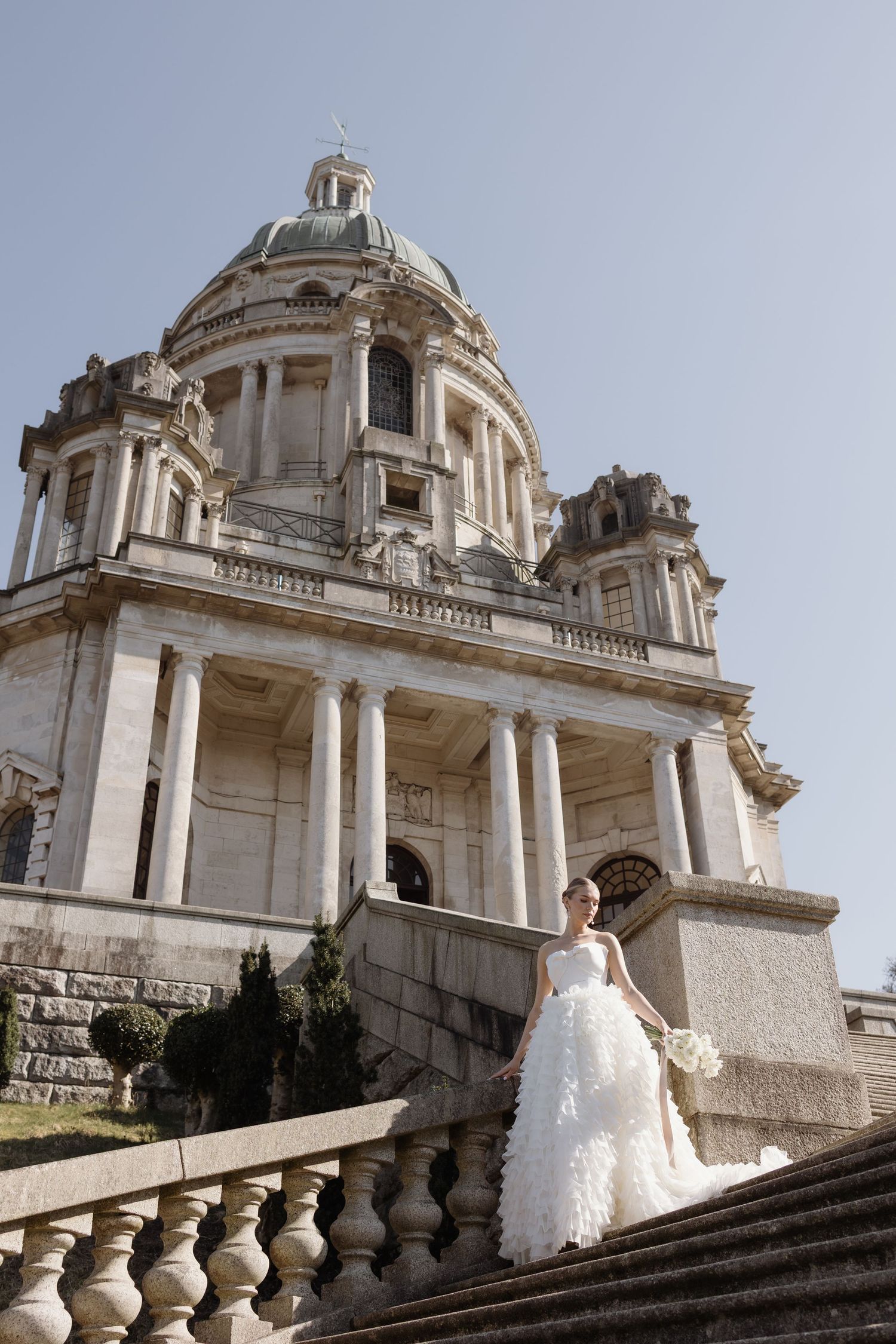 Bridal portraits, documented by Cheshire wedding photographer Lara Luis