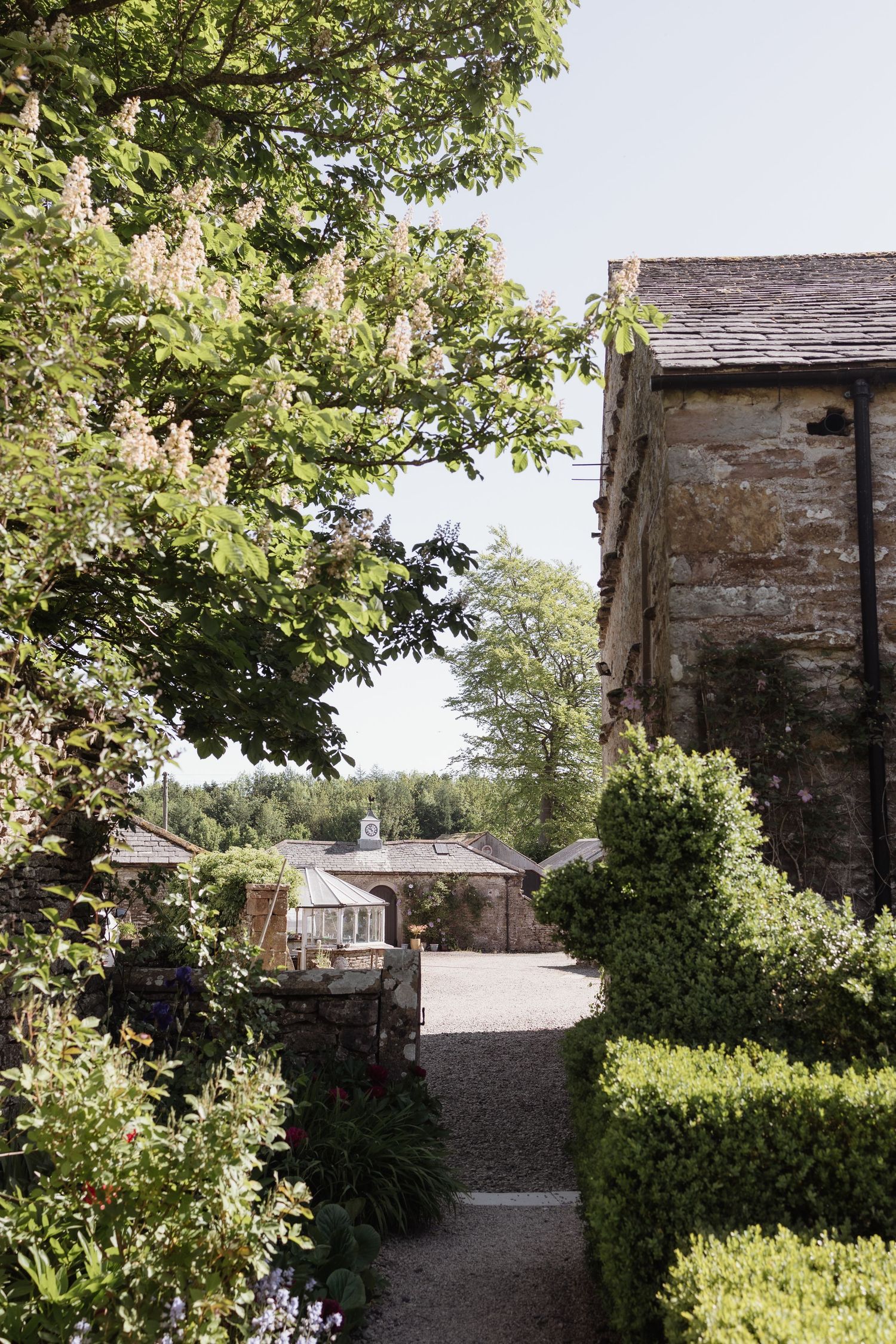 the walled gardens in Holesfoot - photographed by Lara Luis - Cheshire Wedding Photographer