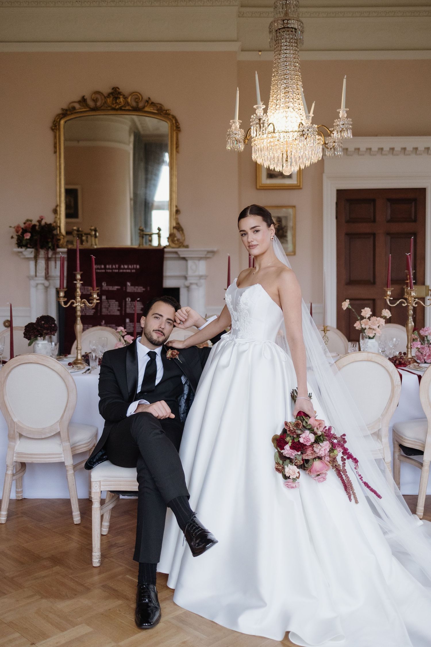 couple portraits taken by Cheshire wedding photographer