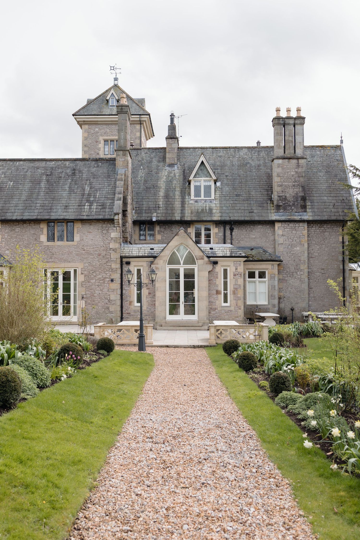 Casterton Grange and Grounds in early spring