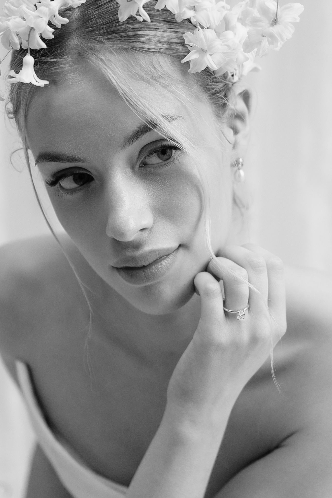 soft bridal portraits at casterton grange