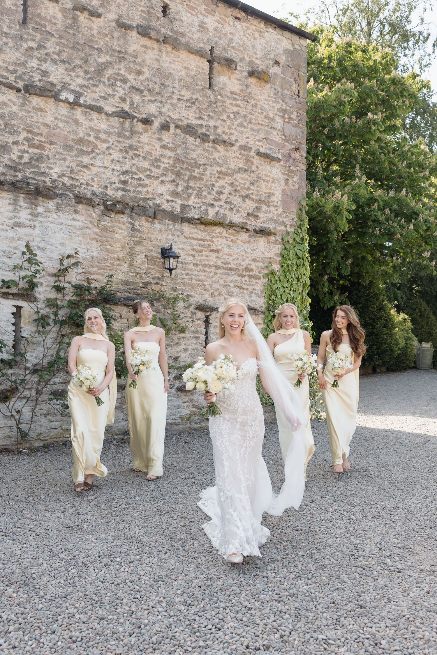 bride and bridesmaids
