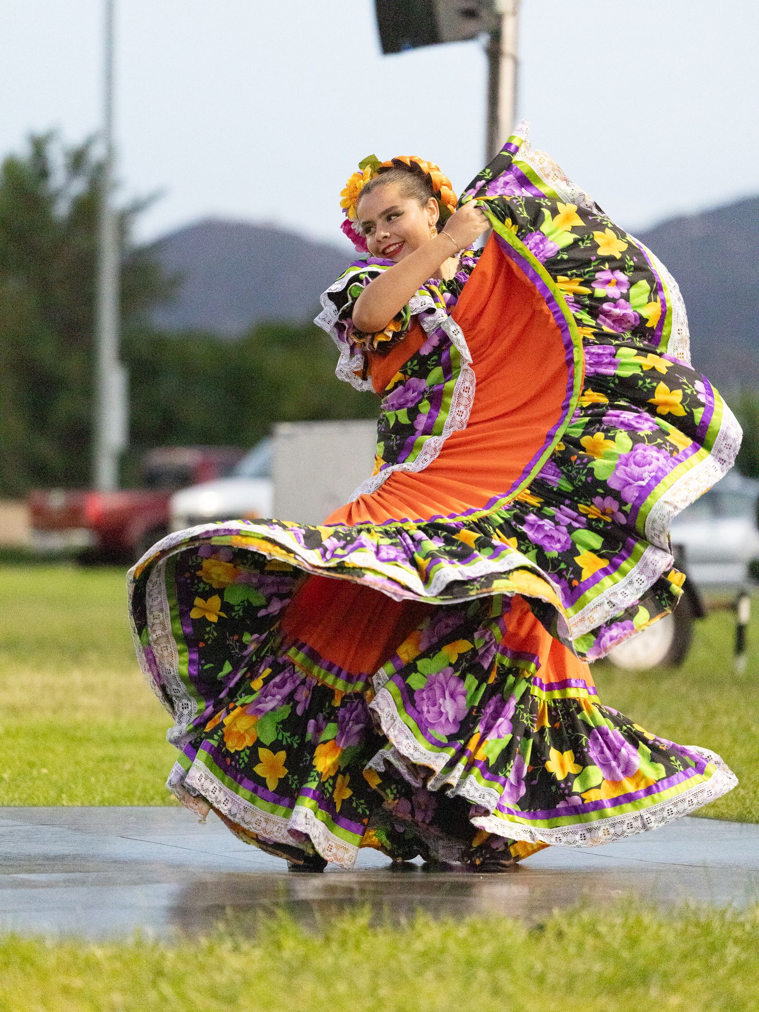 Marichi Night Festival- Wildomar, CA. Marna O'Brien Park. the Fiesta Folkorio, Sinaloa dance by Mia.
