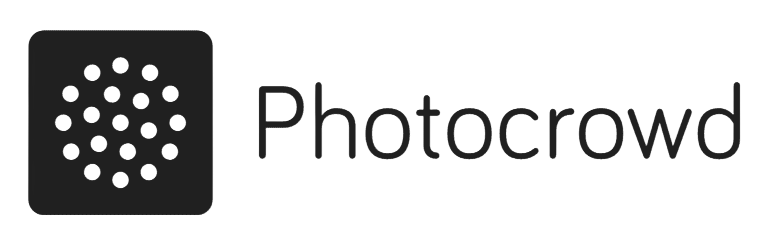 Photocrowd photography community platform logo with dark square dot-pattern icon. Links to RedtailWorks' profile to showcase contest awards.