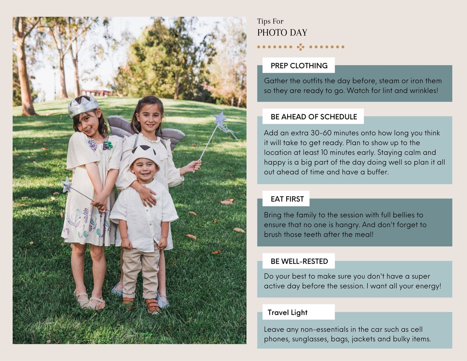 Photo of a family schedule and to-do list template shown in a teal and cream design with text details.
