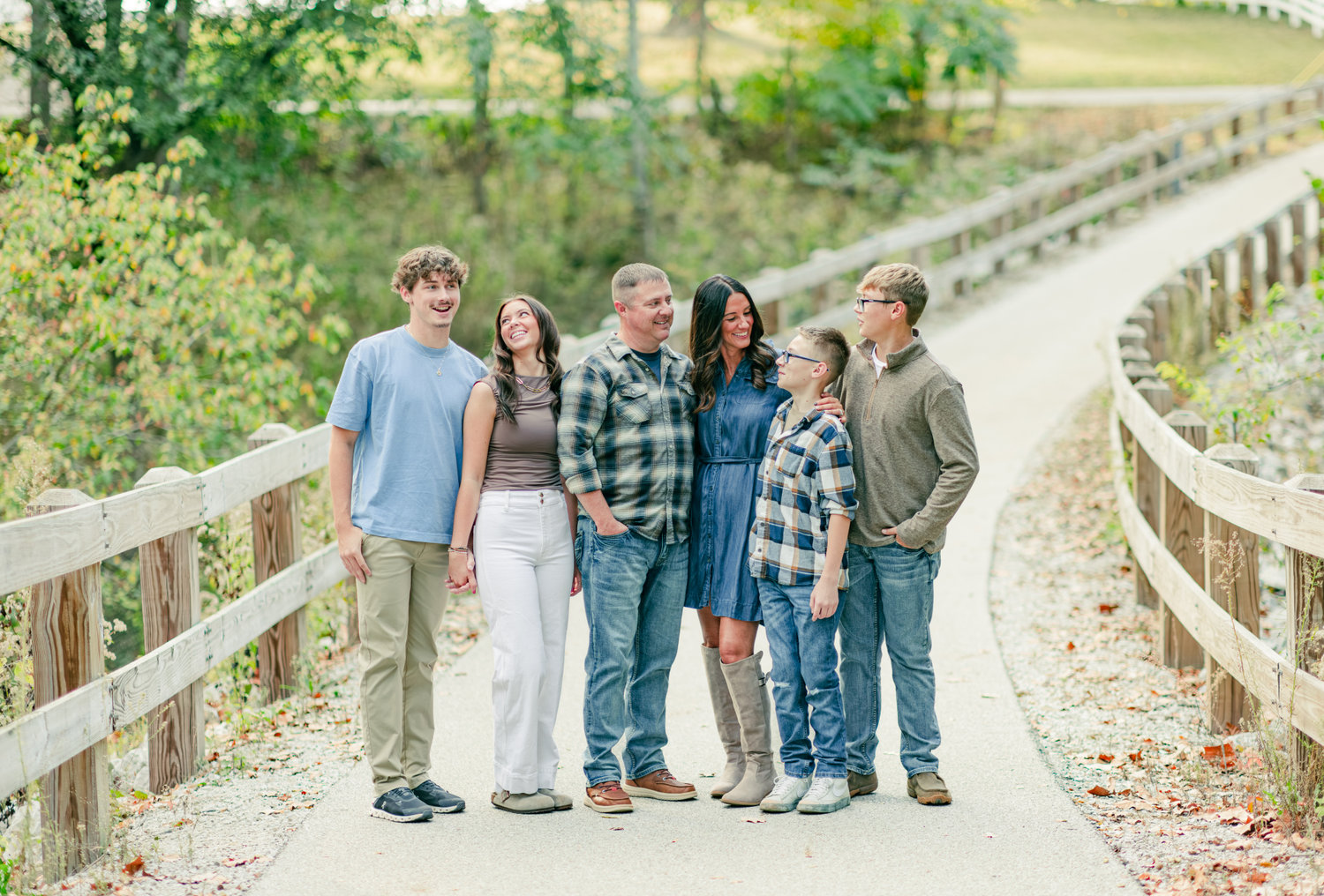 Awl Fall Heisel Fall Family Session at The AWL Walking Bridge - BMN Photography