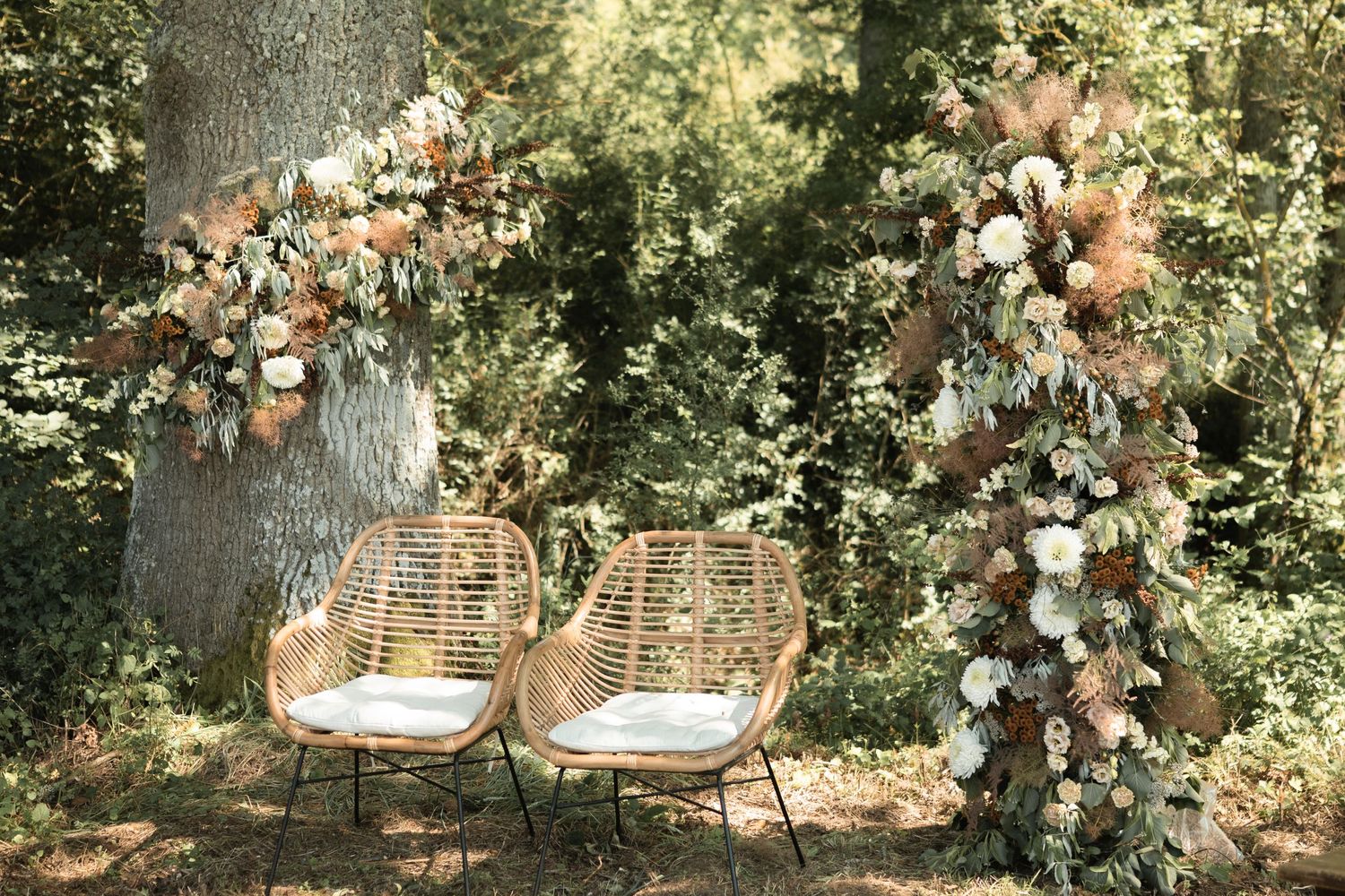 Décoration florale éco-responsable de cérémonie laïque Toulouse