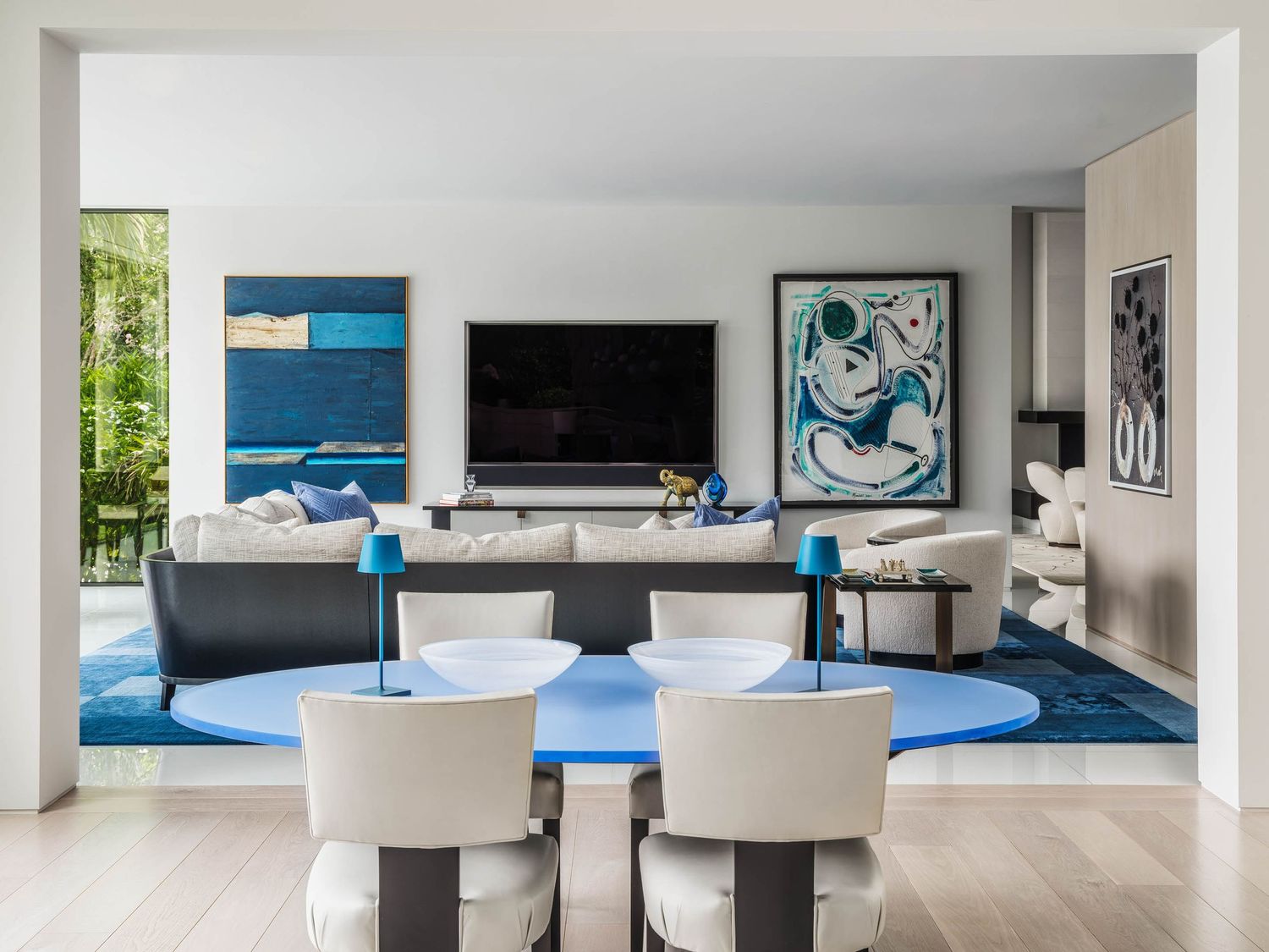 Architects Sprawling luxury renovated mansion on premium Naples waterfront - dining room