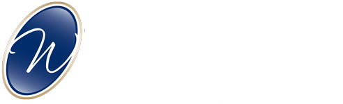 Wyndward Construction logo in white with blue oval emblem.