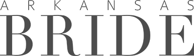 Arkansas Bride magazine logo text in elegant typography.