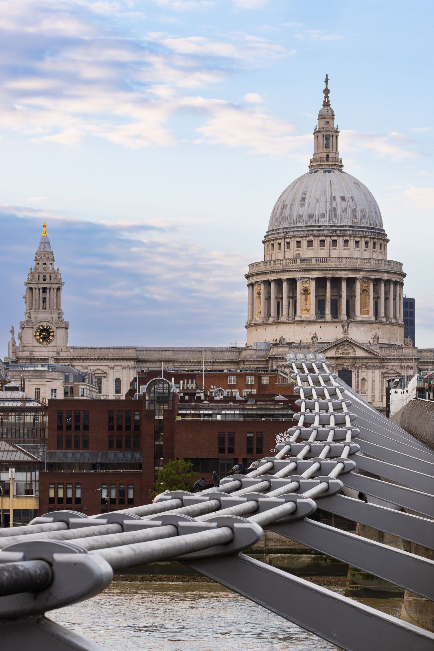 St Paul's Cathedral as seen from The Millennium Bridge in London by Kush Rattan Photography