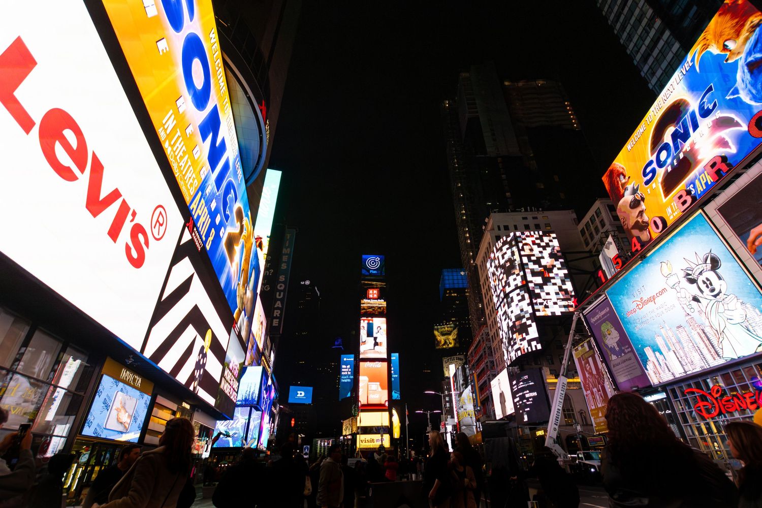 Neon lights of New York's Times Square by Kush Rattan Photography.
