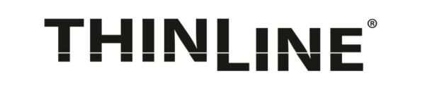 ThinLine brand logo featuring bold black block letters on a white background.