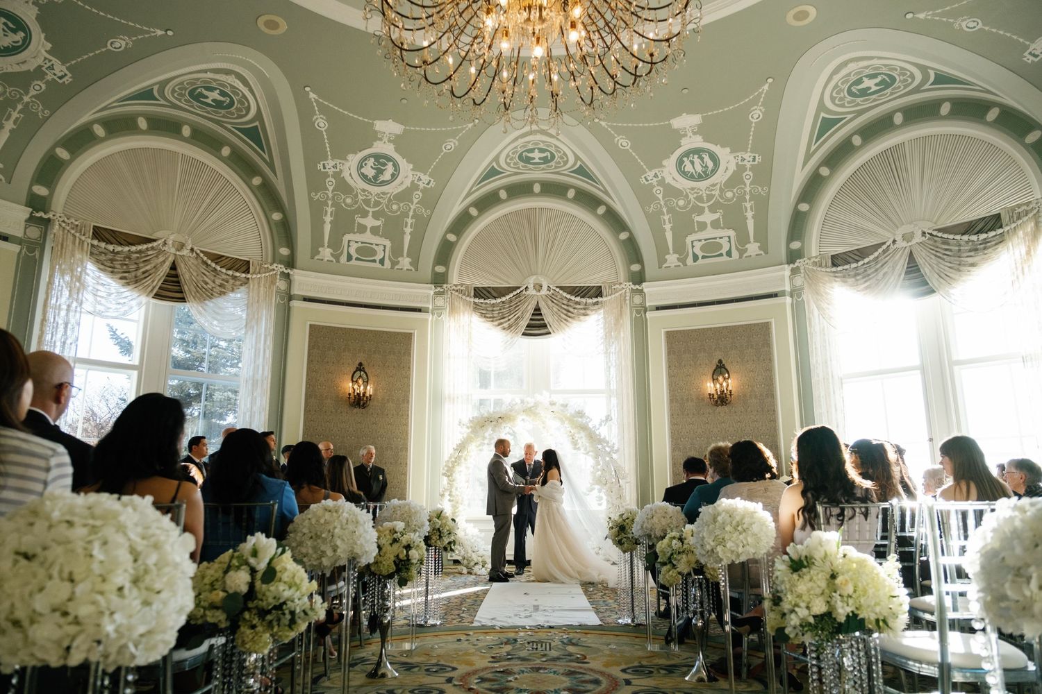 Elegant Wedding Ceremony at Fairmont Hotel Macdonald - Mill Woods Wedding Photographer