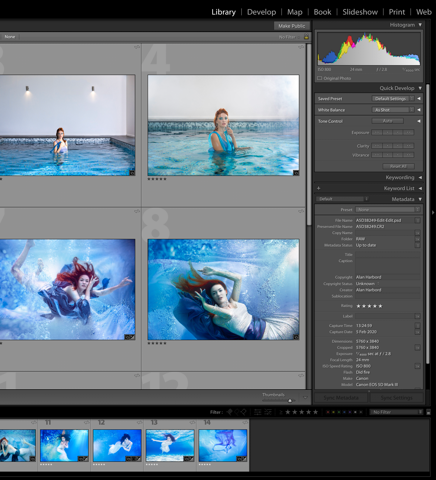 Photography training courses for Adobe Lightroom Classic