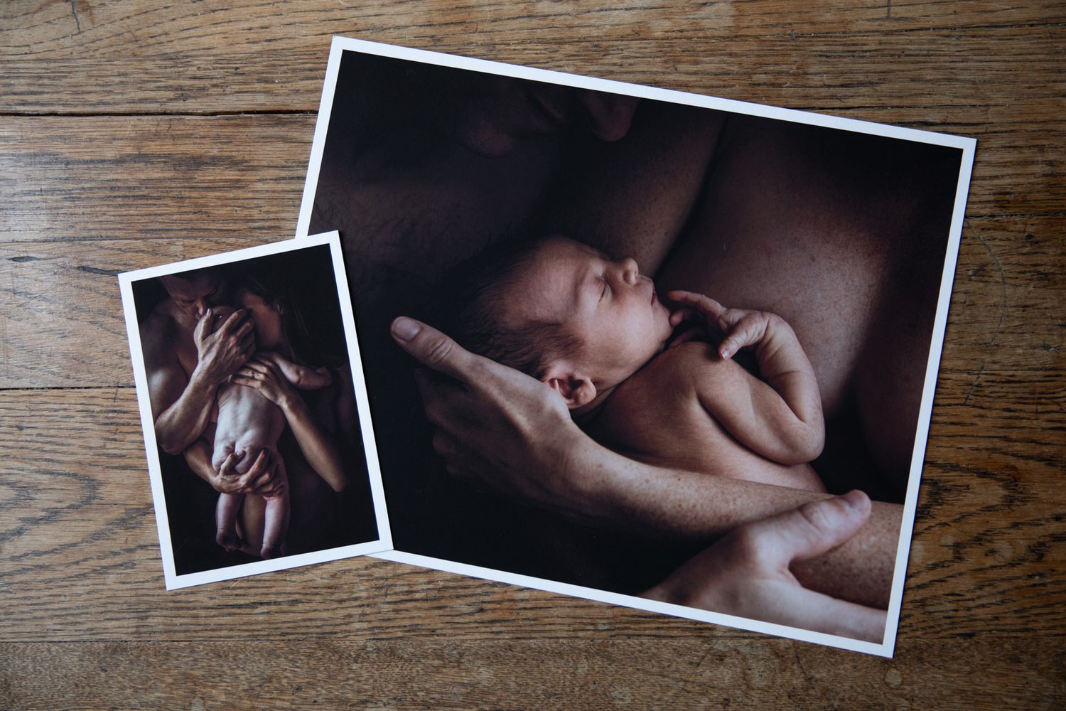 fine art maternity photography photos prints of images lays on table