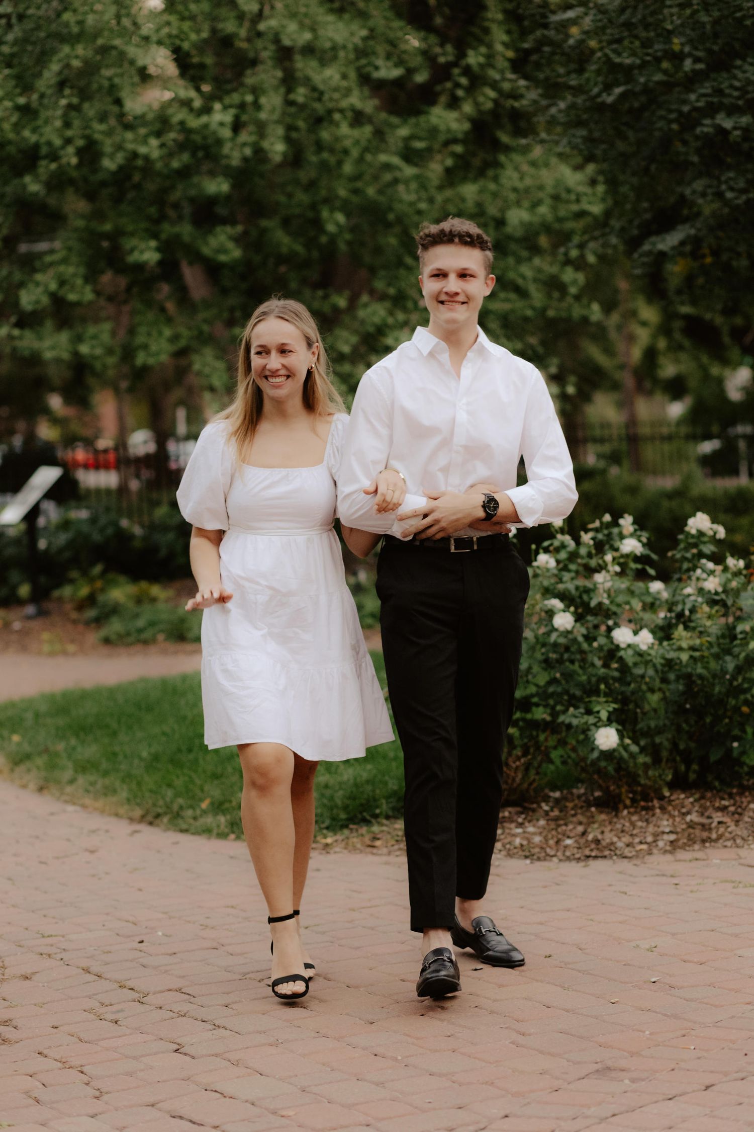 Romantic candlelight proposal at Hazel Abel Park in Lincoln, NE. The perfect intimate setting for a surprise engagement!