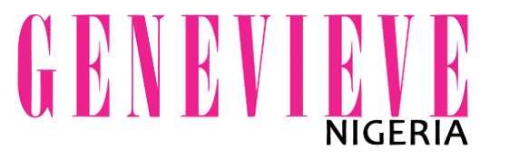 Pink stylized text logo spelling out 'GENEVIEVE NIGERIA' against black background.