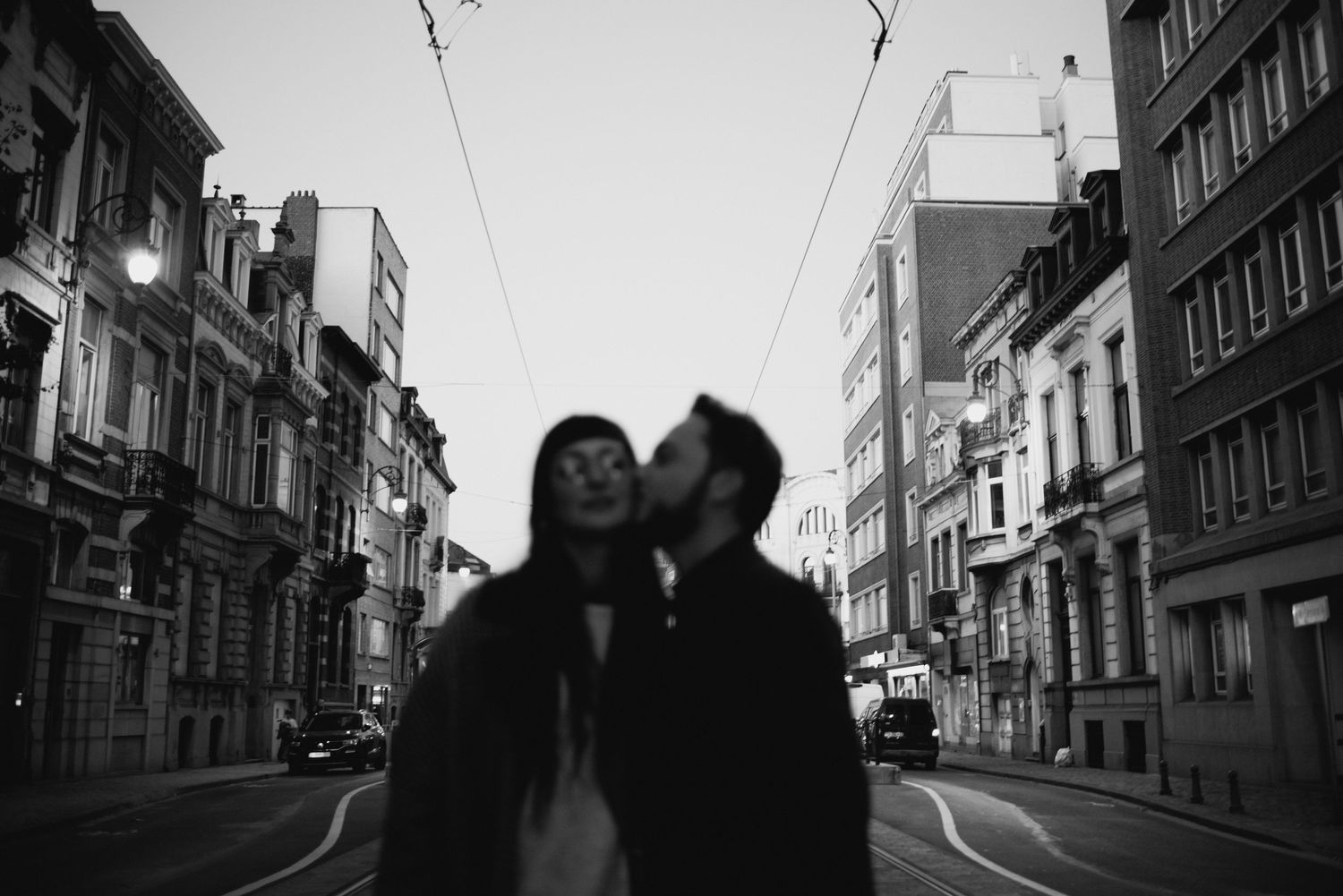 couple in love in brussels