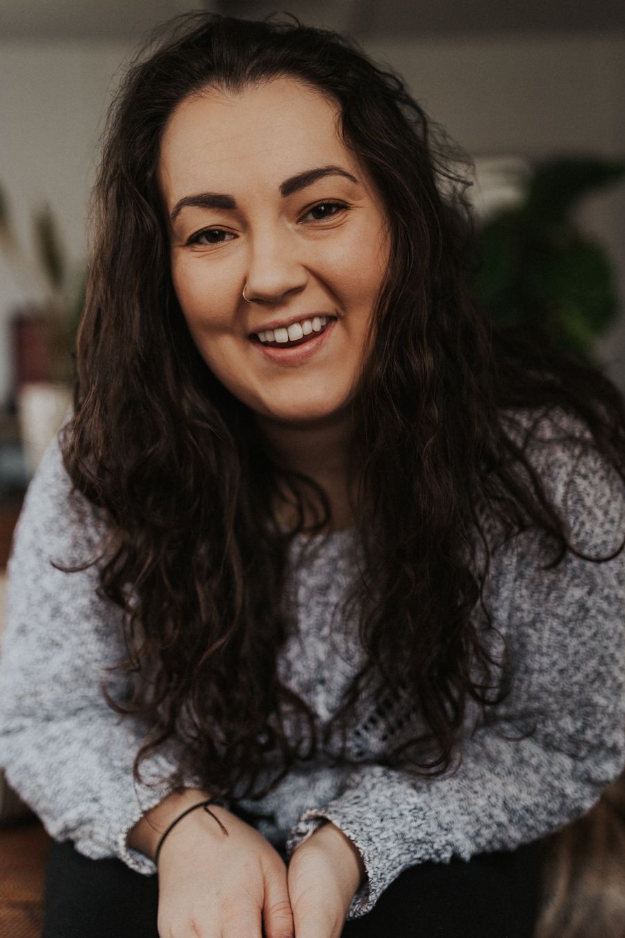 southwest michigan photographer dakota puckett laughing headshot